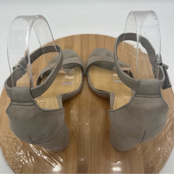 Schutz Enida Suede Heels Grey Mouse Size 10 - Picture 15 of 16